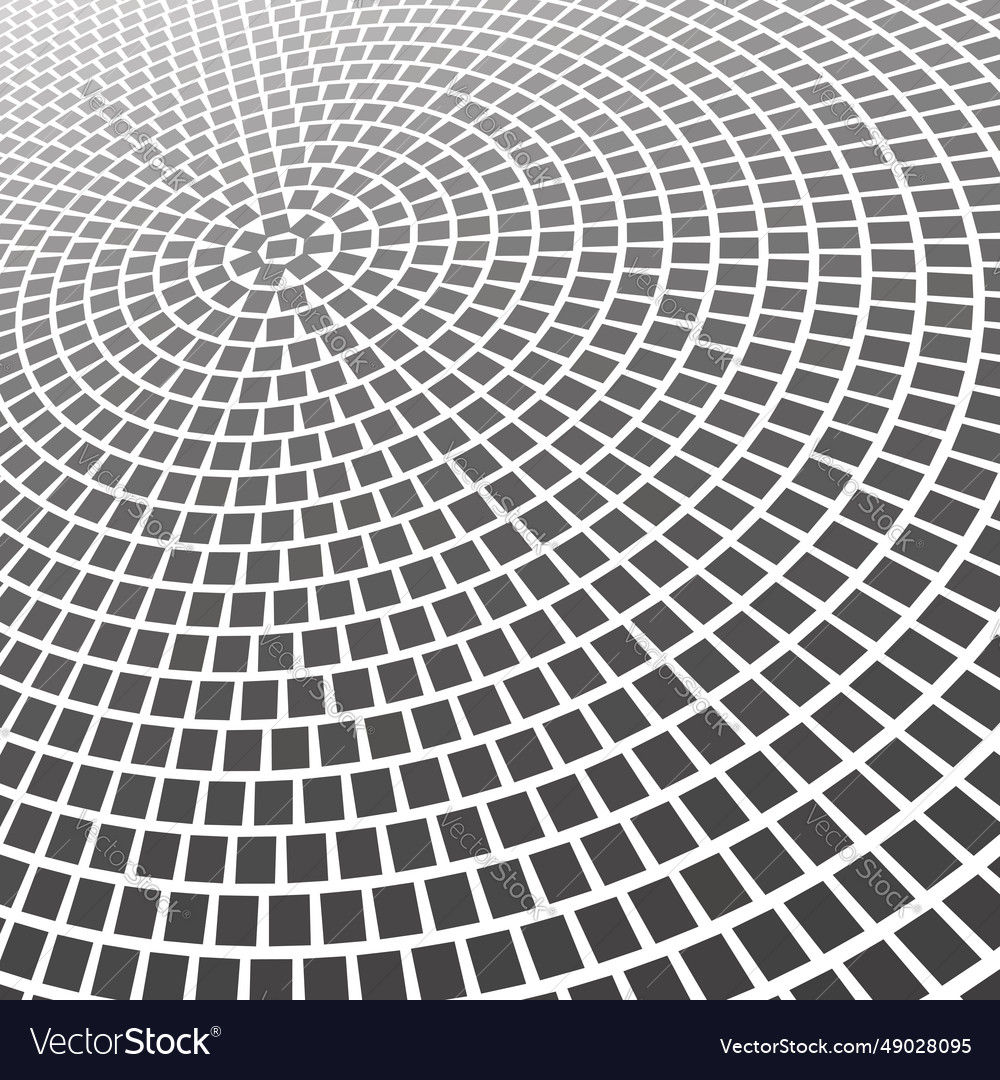 Mosaic surface in perspective view vector image Mosaic surface in perspective view