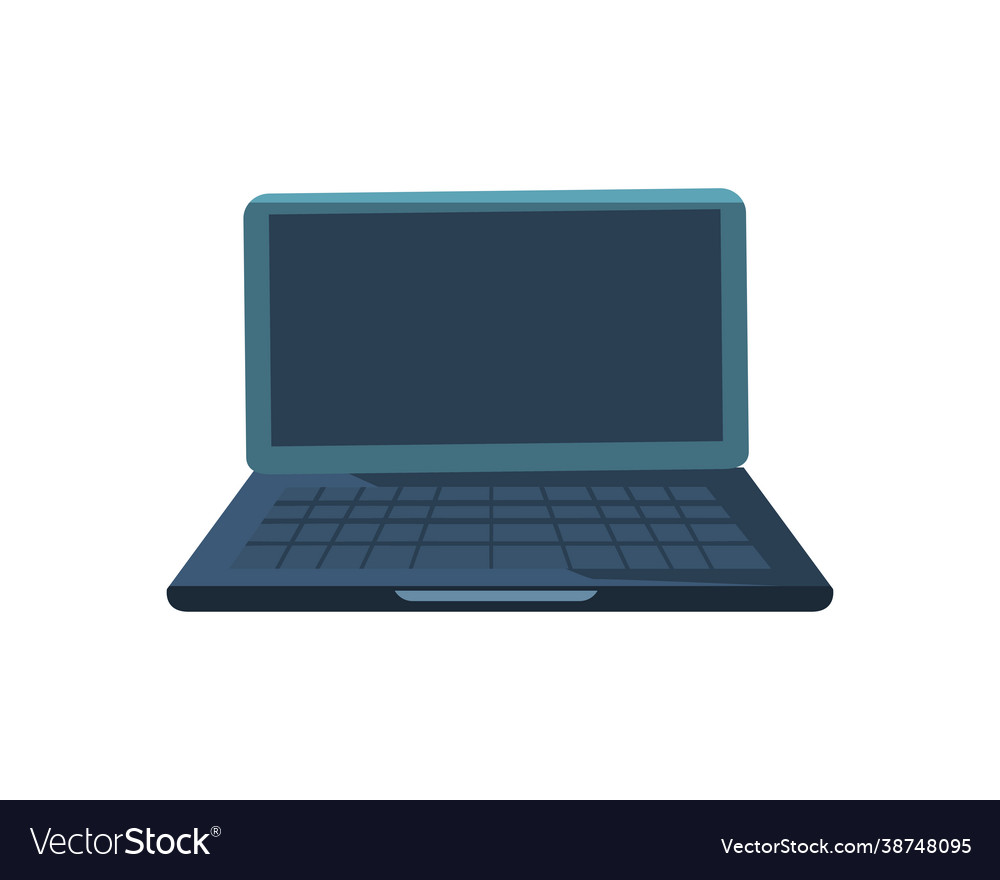 Open laptop design Royalty Free Vector Image - VectorStock