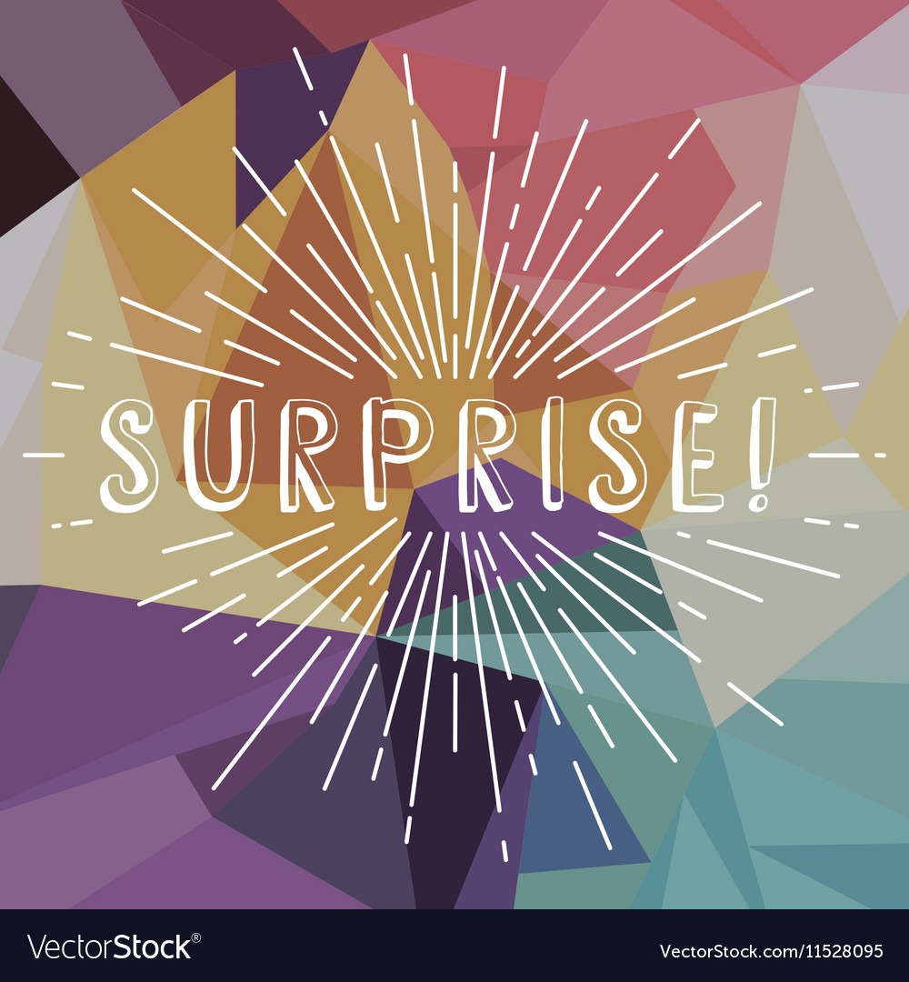 Surprise text sunrays retro theme