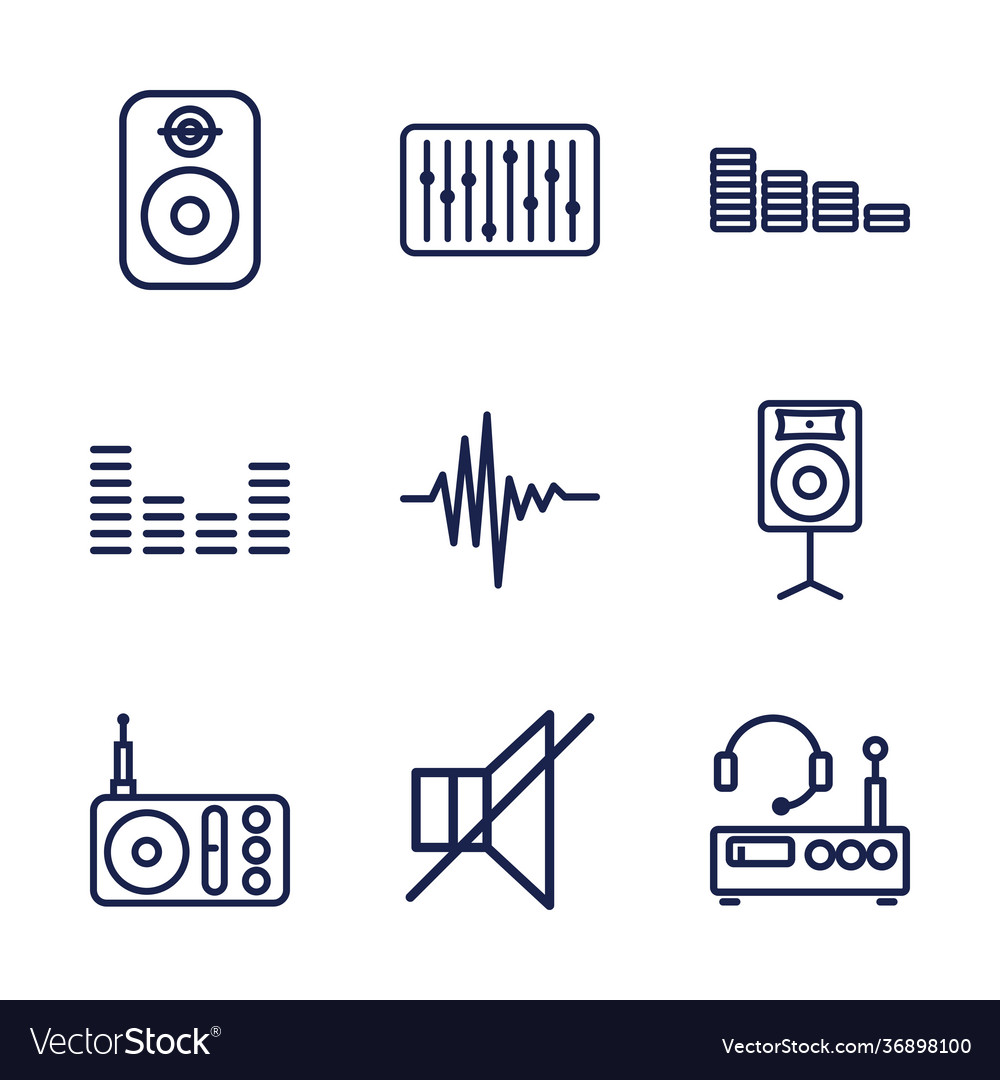 9 volume icons