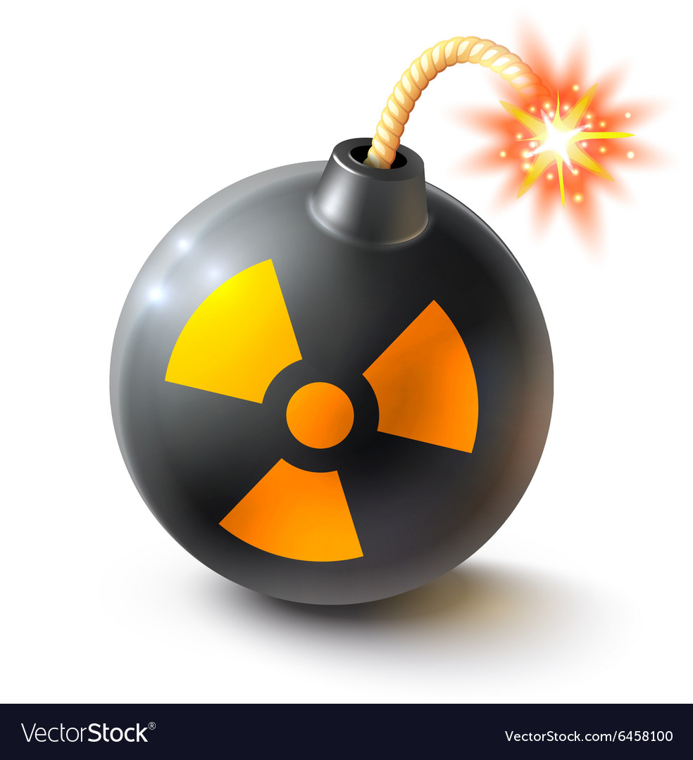 Bomb realistic Royalty Free Vector Image - VectorStock