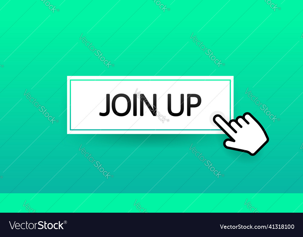 Button join up for banner design computer mouse vector image Button join up for banner design computer mouse