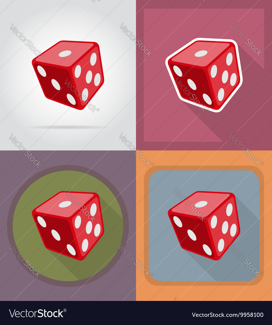 Casino flat icons 02