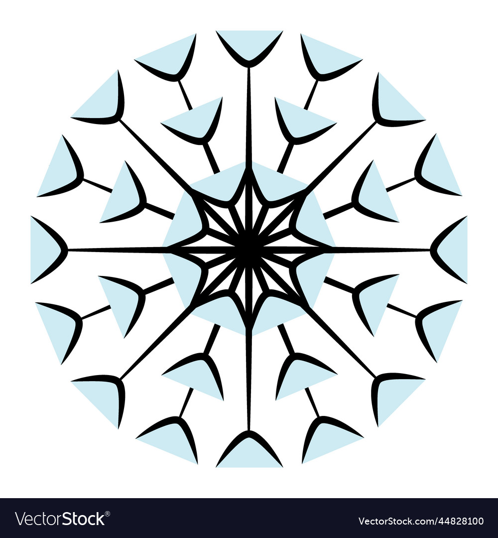 Contour image of an abstract openwork vector image Contour image of an abstract openwork