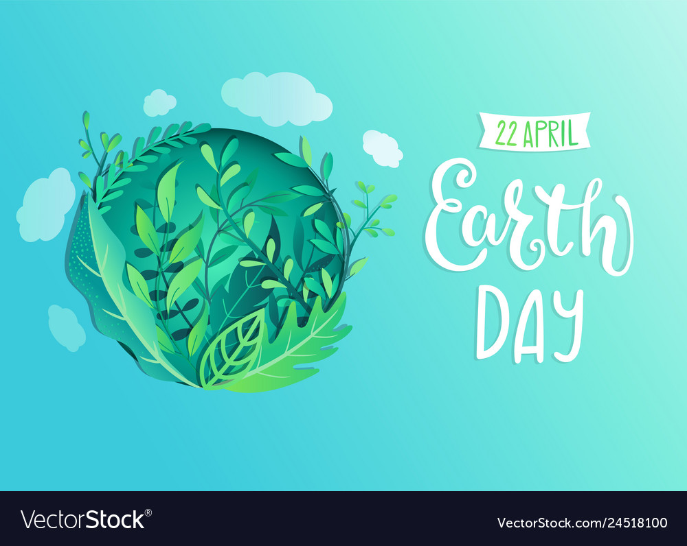 Earth Day Banner For Environment Safety Royalty Free Vector
