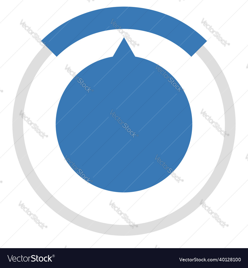 Gauge meter dial icon with different number vector image Gauge meter dial icon with different number