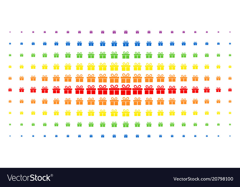 Gift spectral halftone array