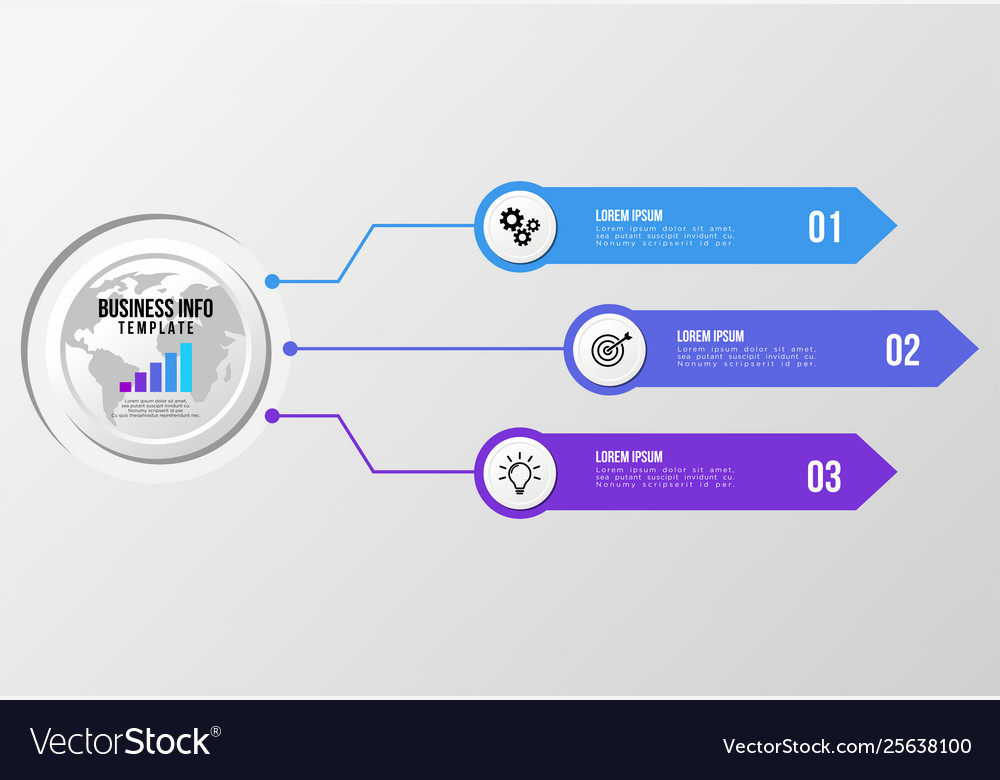 Infographic design template with options steps