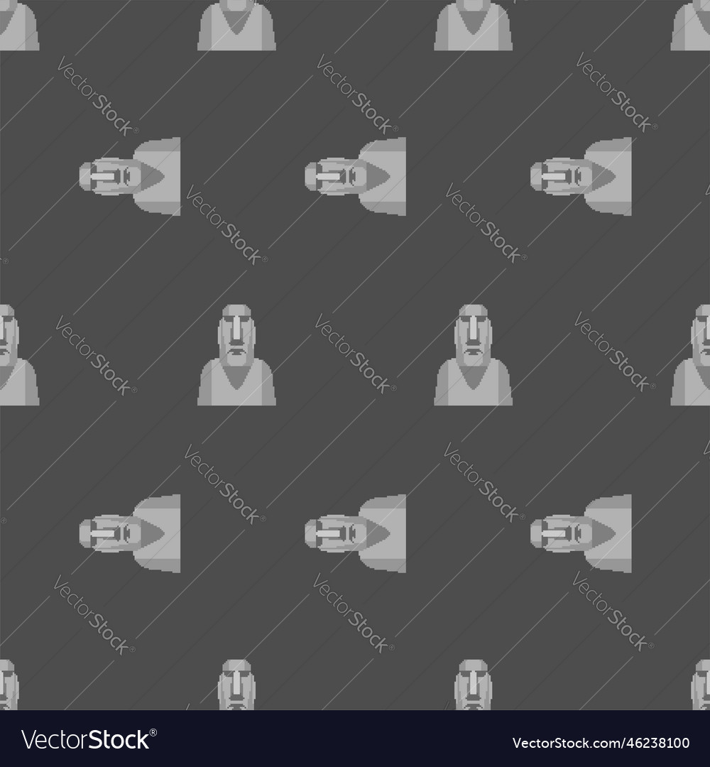 Moai Pixel Art 32 Bit Stock Vector (Royalty Free) 2192037039