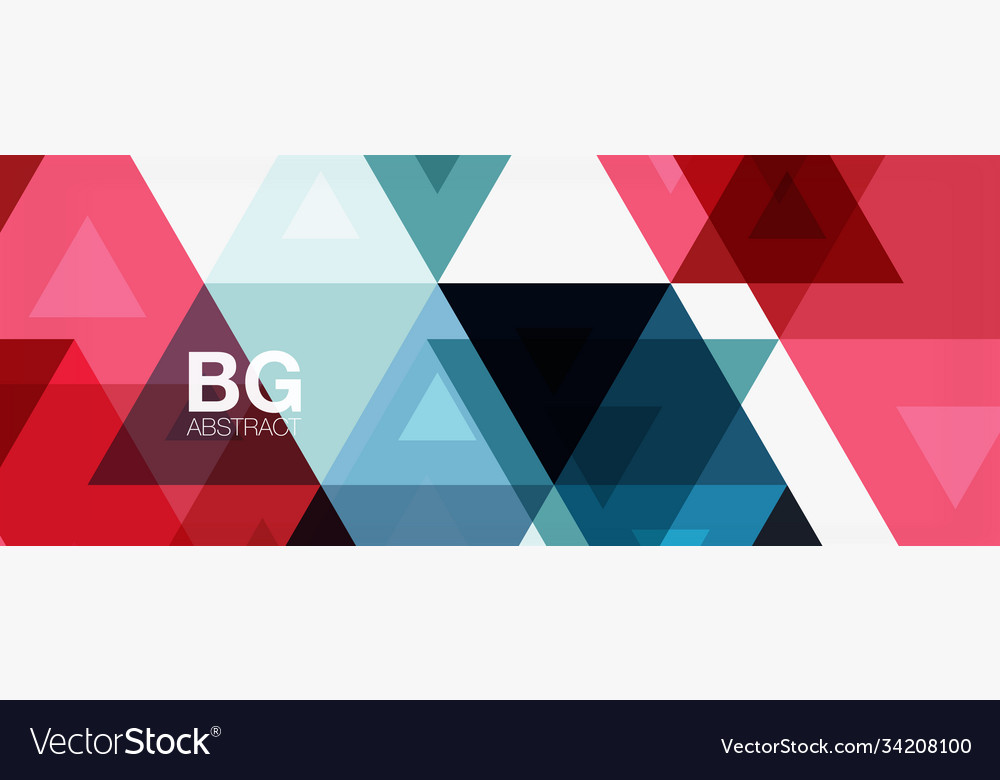 Mosaic triangle pattern abstract background