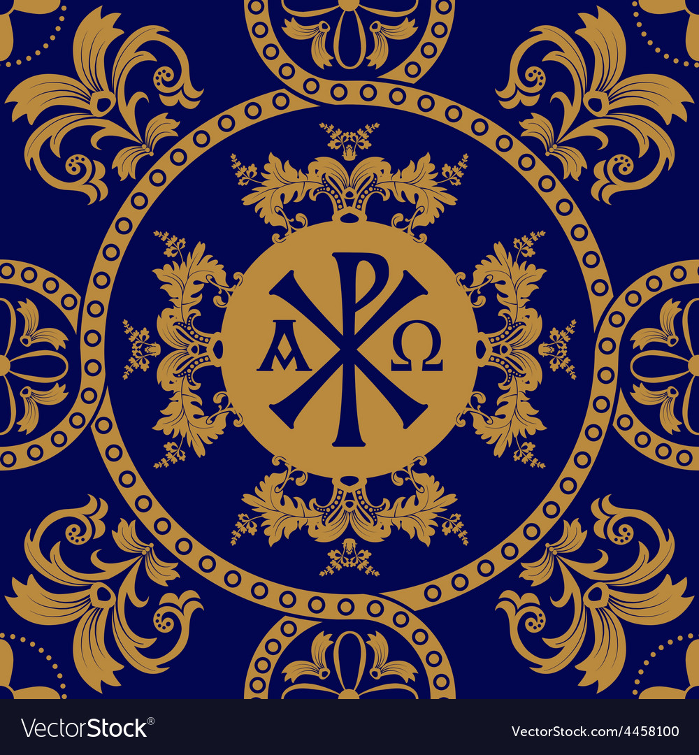 Orthodox Seamless Floral Pattern