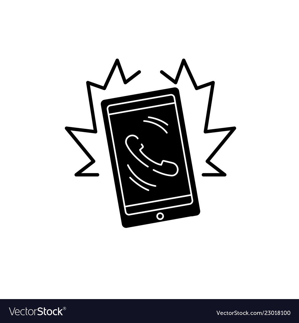 Phone call black icon sign on isolated