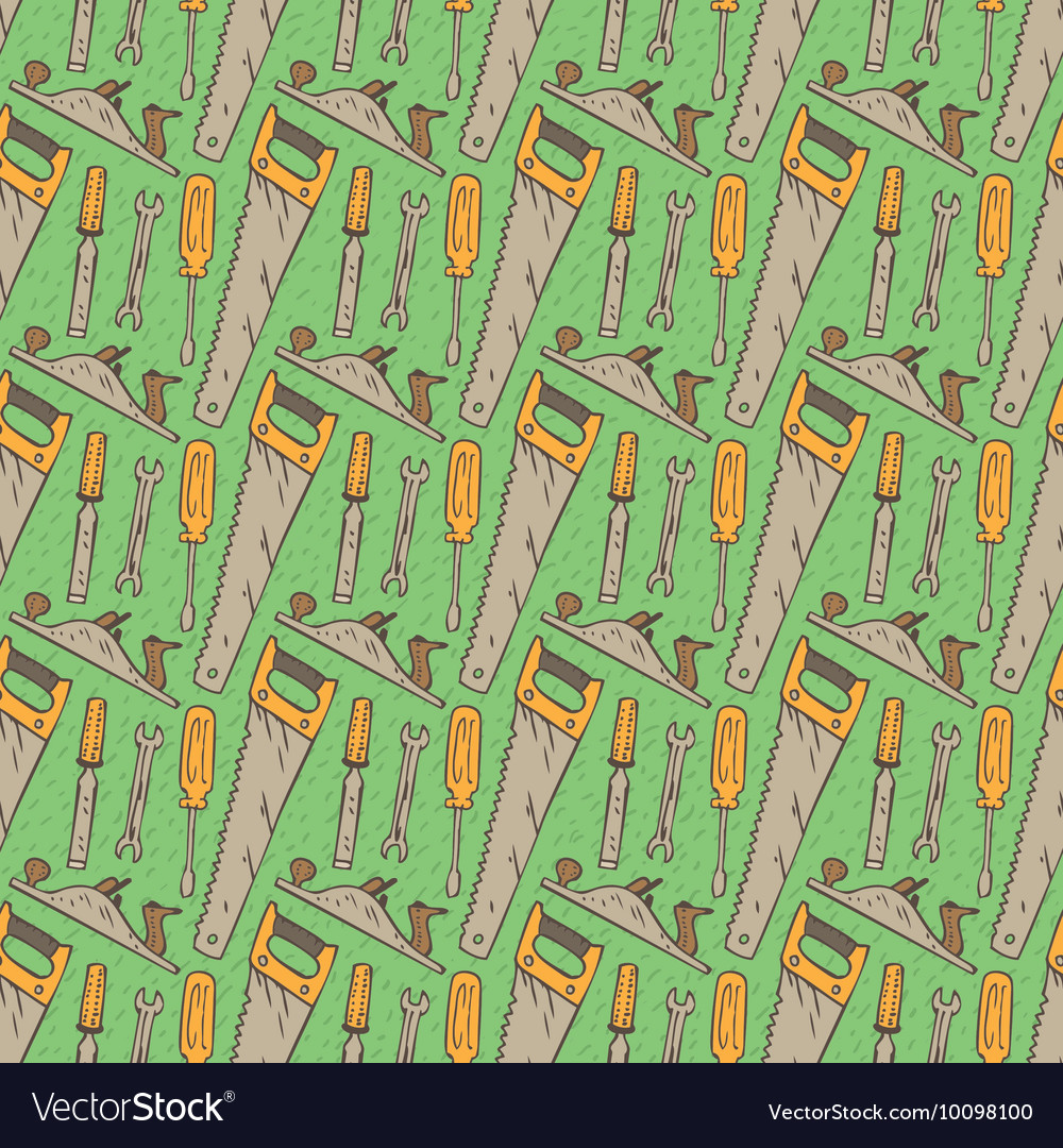 Seamless pattern with tools