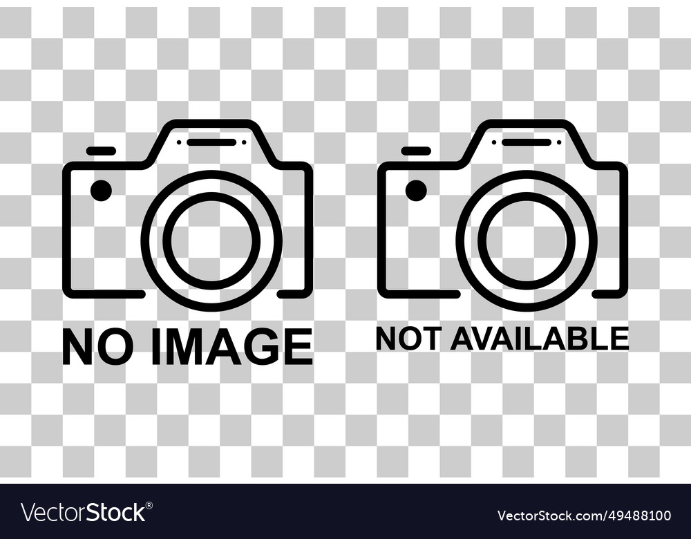 Set of no image symbol missing available icon vector image Set of no image symbol missing available icon