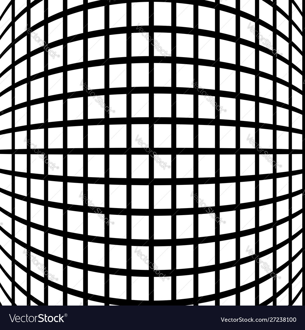 Spherical globe circular distort effect pattern