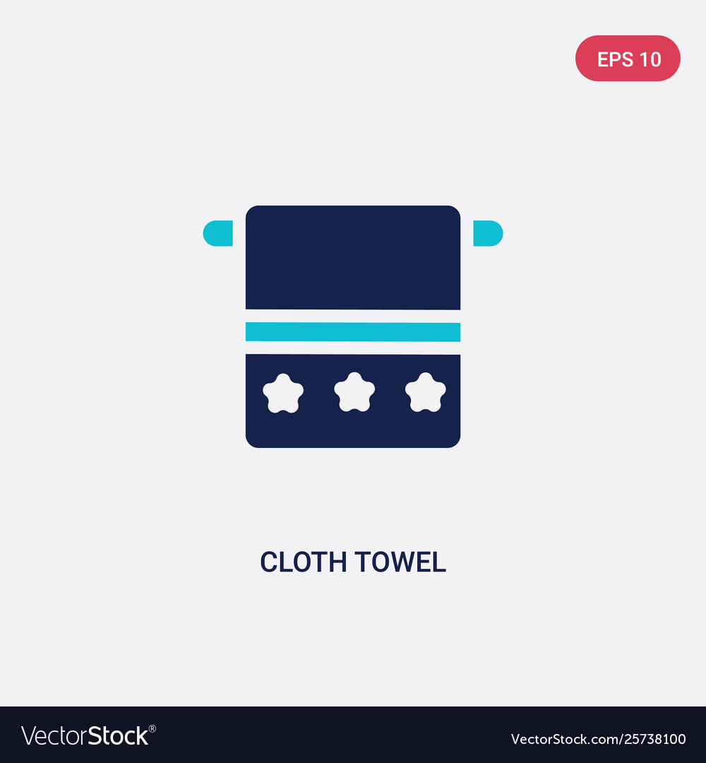 Two color cloth towel icon from fashion concept Vector Image Two color cloth towel icon from fashion concept