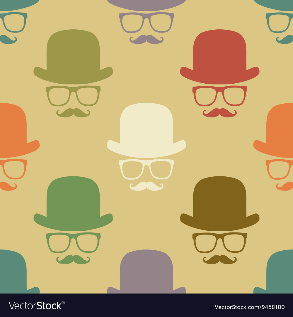 Vintage Hipster Symbol nahtloses Muster