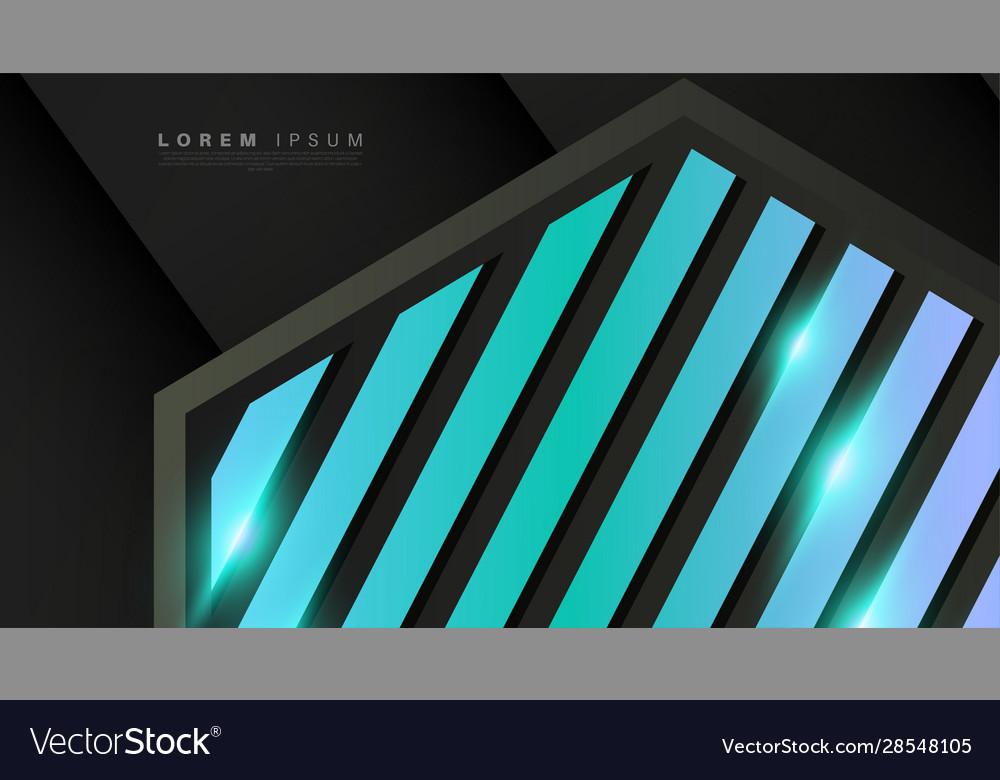 Abstract background gray hexagon with shadow