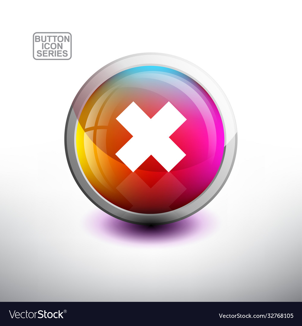 Alphabet in glossy button for web icon
