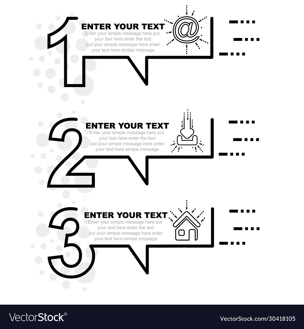 Business infographic template with numbers 3