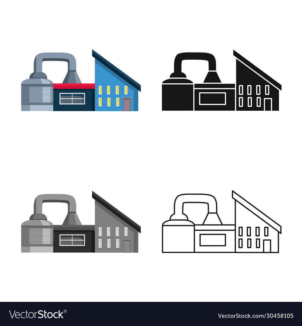 Design factory and architecture icon