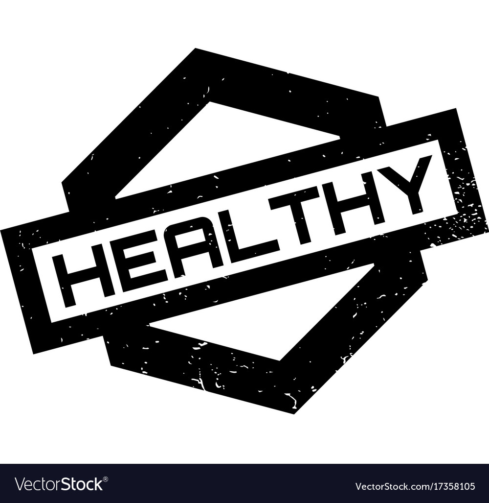 Healthy rubber stamp