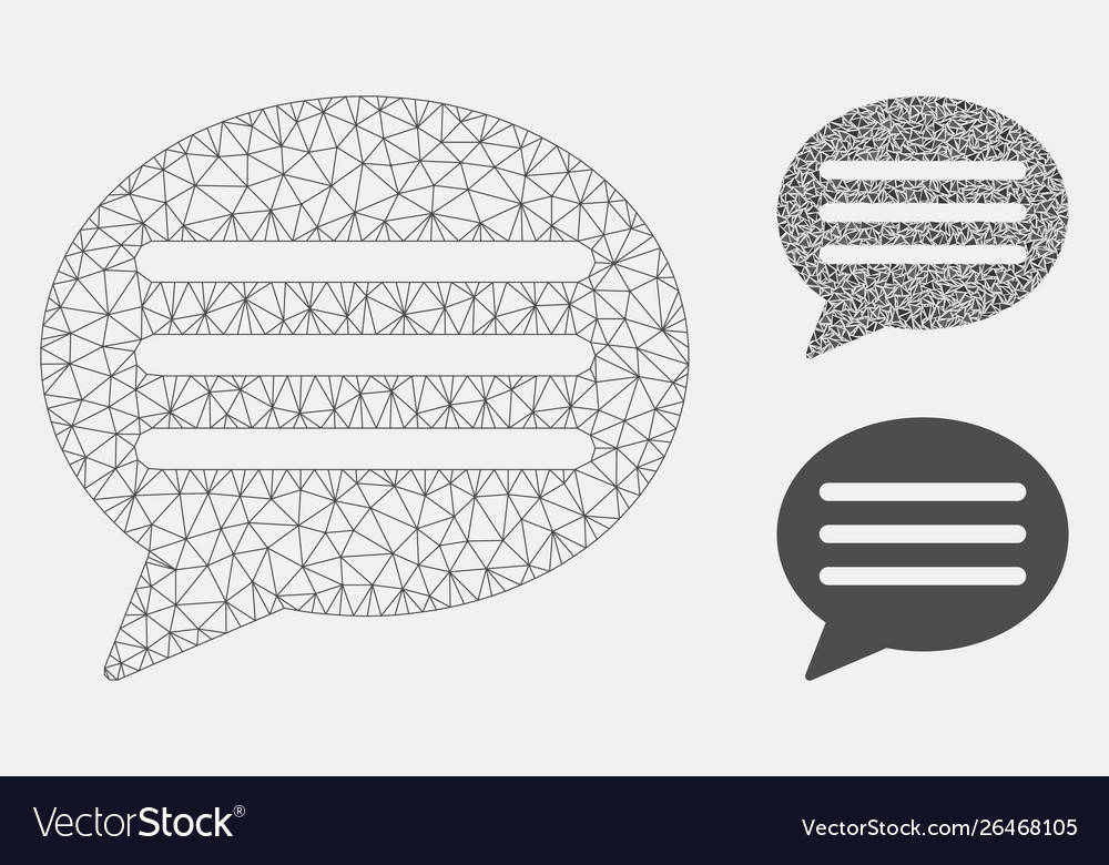 Message cloud mesh carcass model