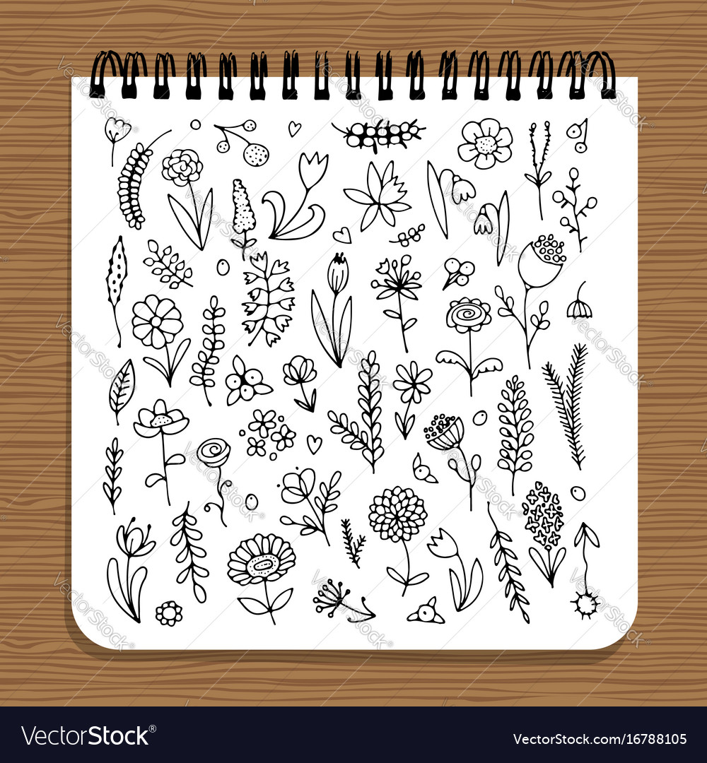 Notebook design floral