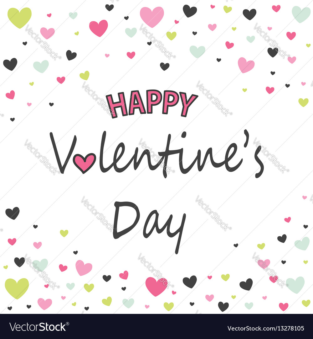 Valentine's Day Hearts Card