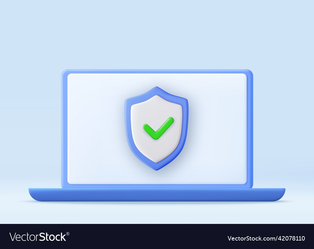 3d cyber security technology mechanism concept