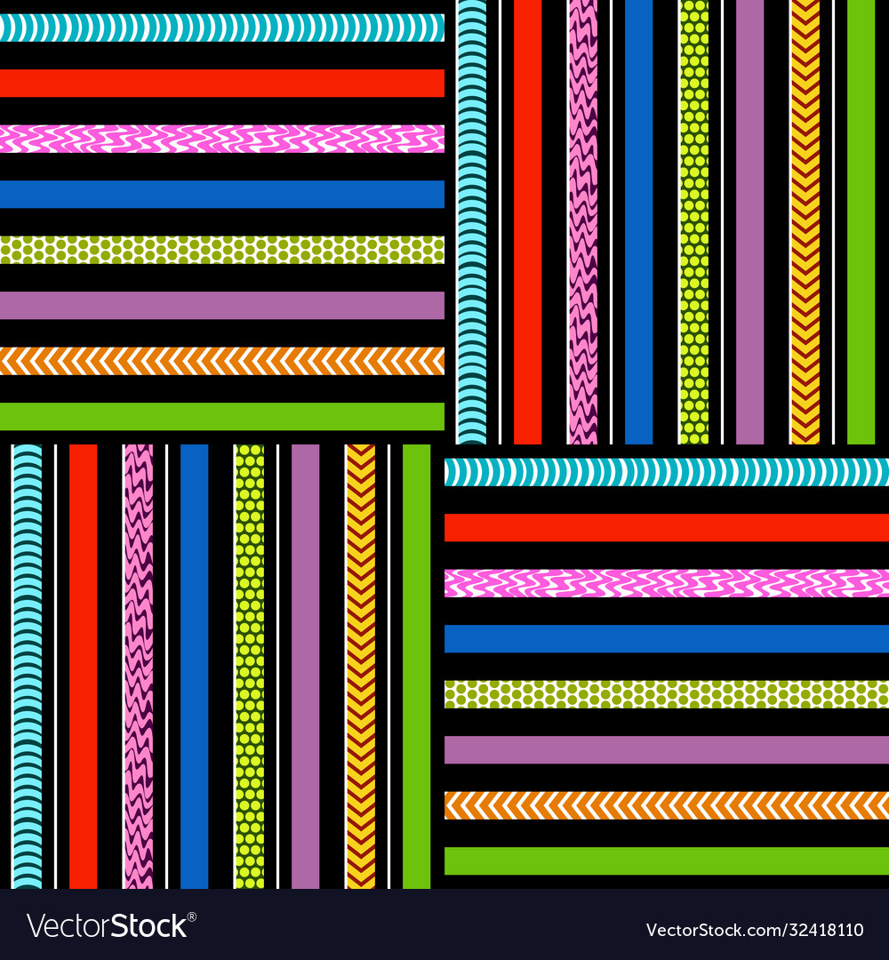 Abstract color stripes pattern vector image Abstract color stripes pattern