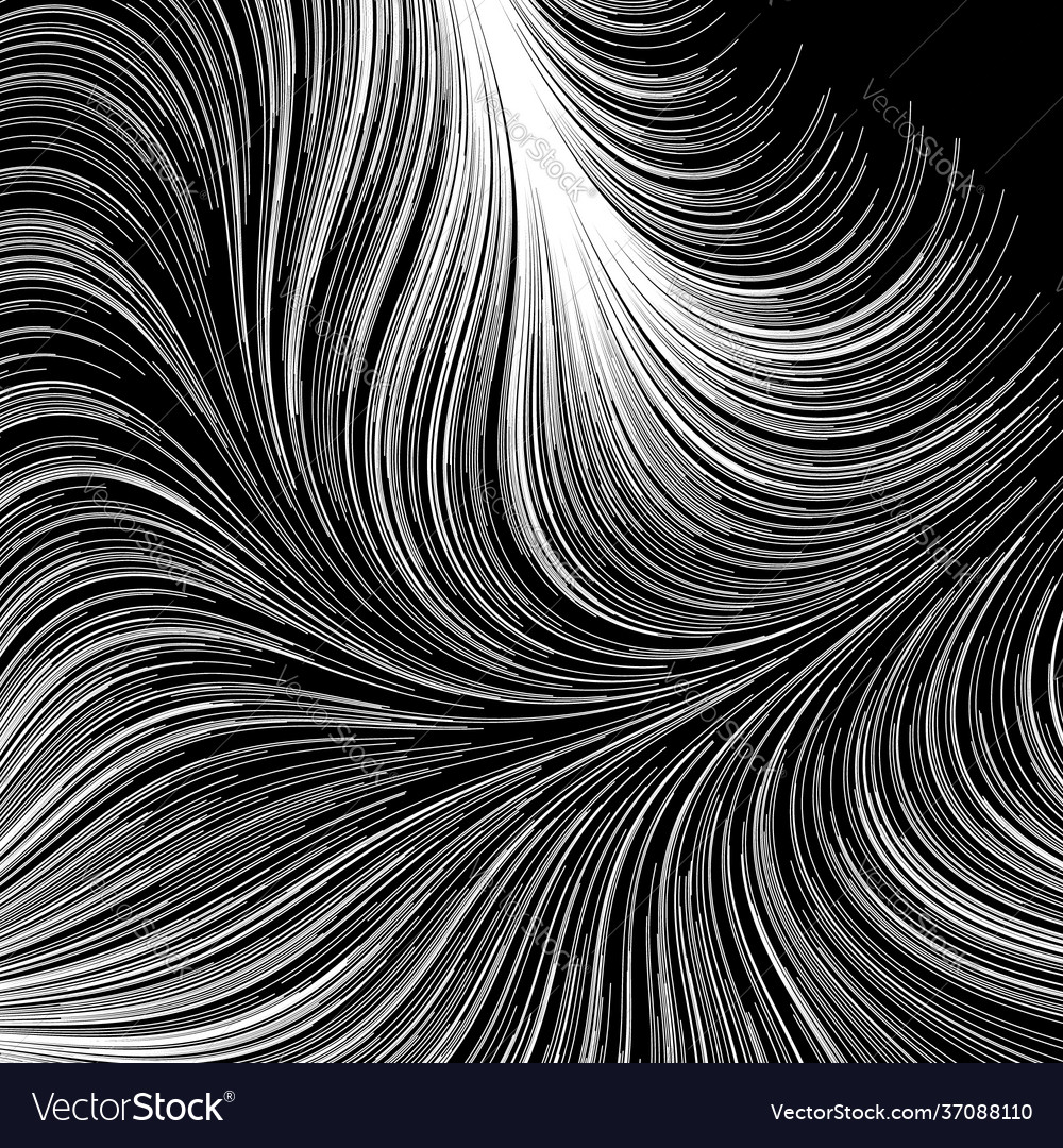 Abstract render random wavy curvy writhe lines