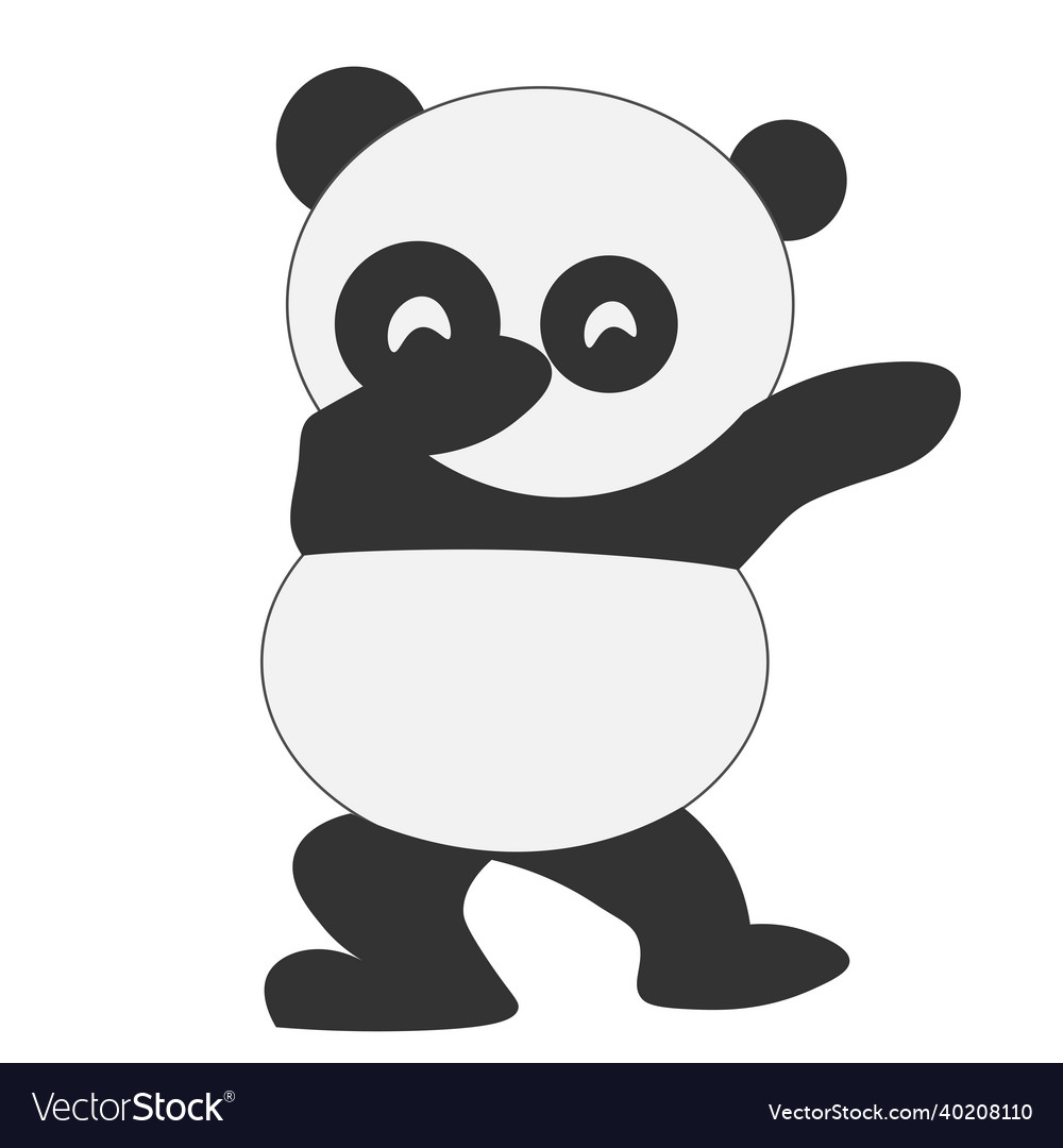 Cute little panda design for t shirt