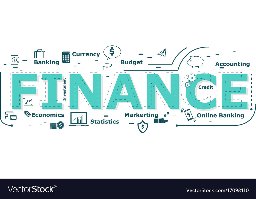 finance-word-design-royalty-free-vector-image-vectorstock