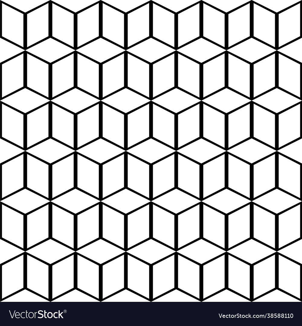 Geometric Cube Pattern