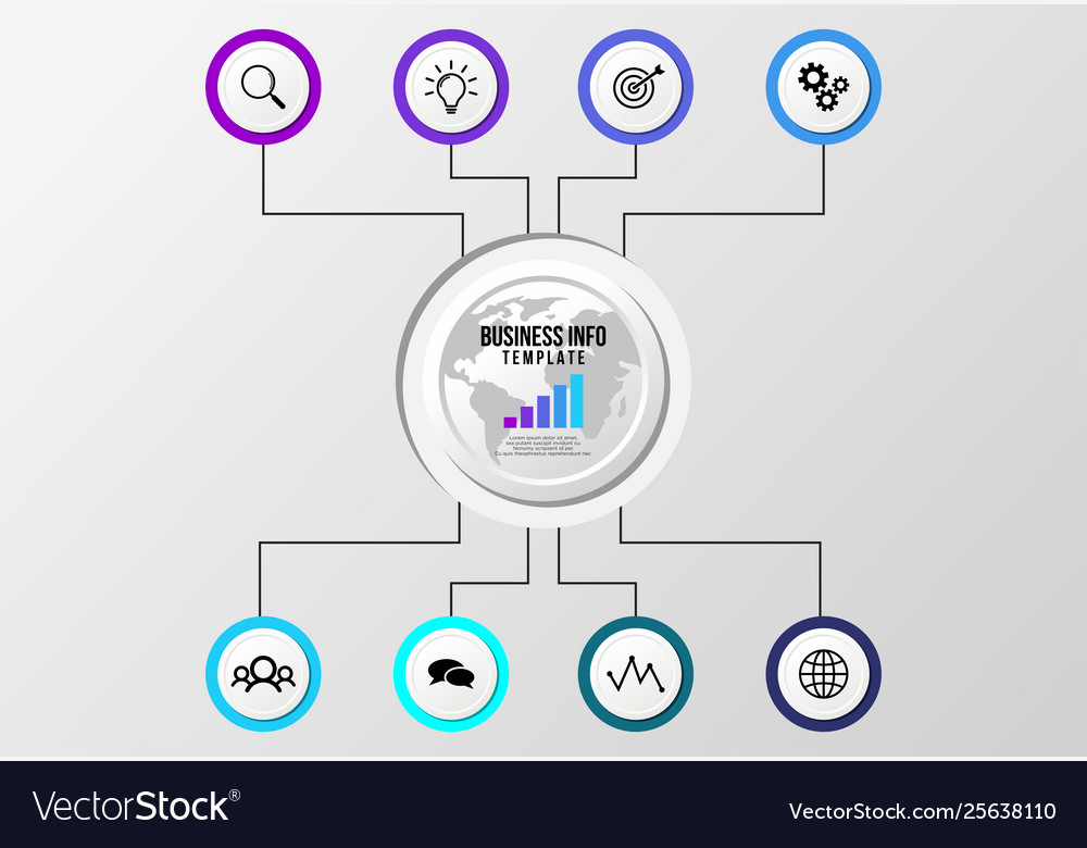 Infographic design template with options steps
