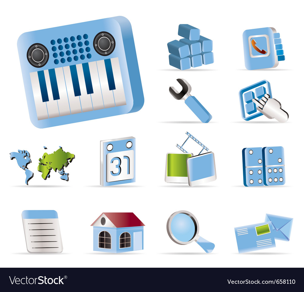 Mobile phone and computer icon