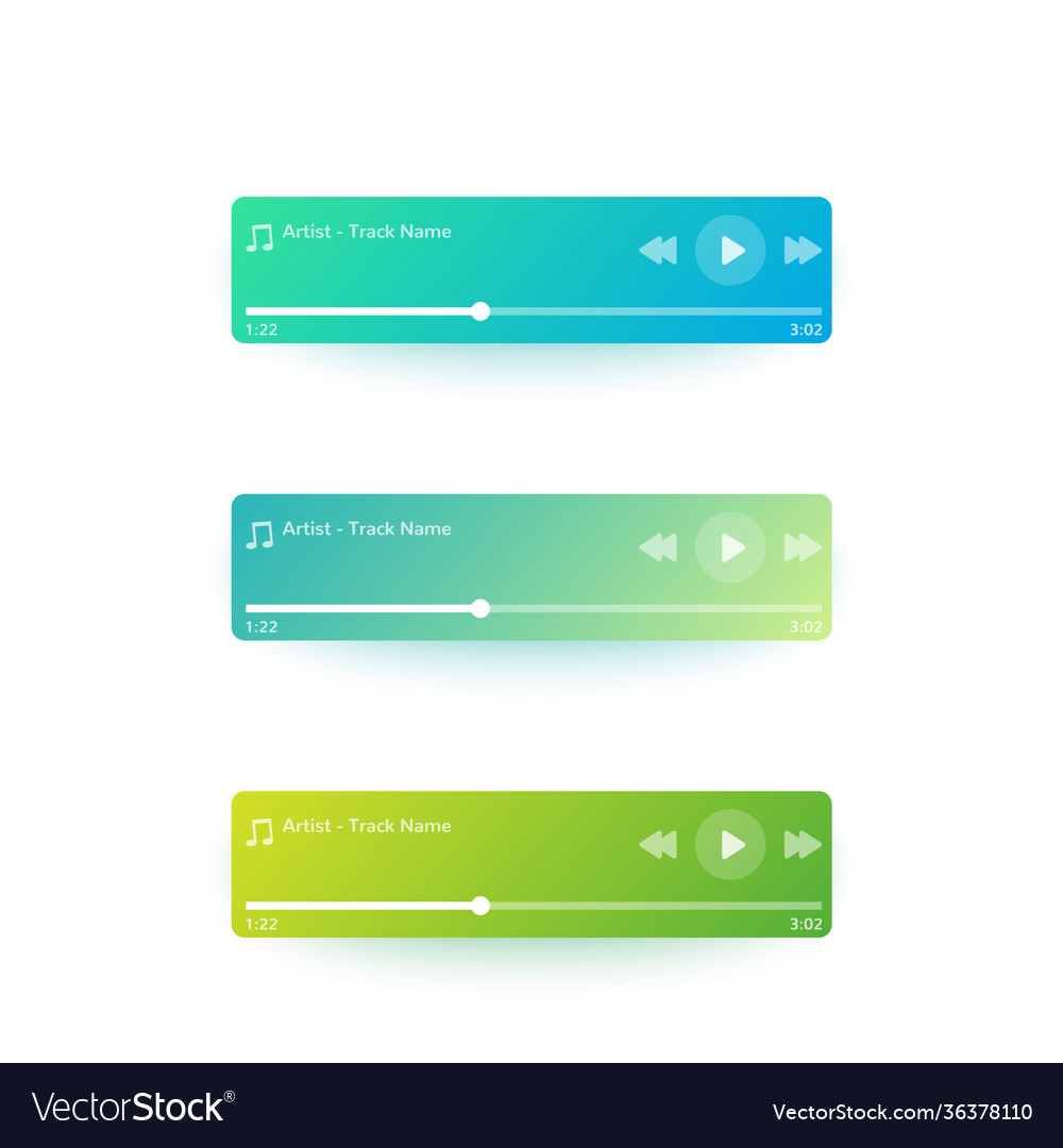 Music player ui interface design
