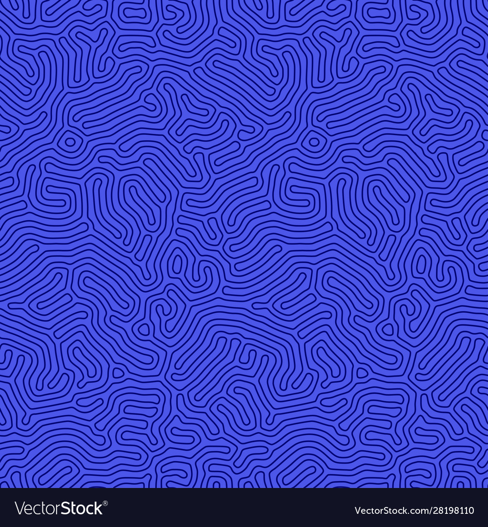 Organic seamless pattern with rounded lines vector image Organic seamless pattern with rounded lines