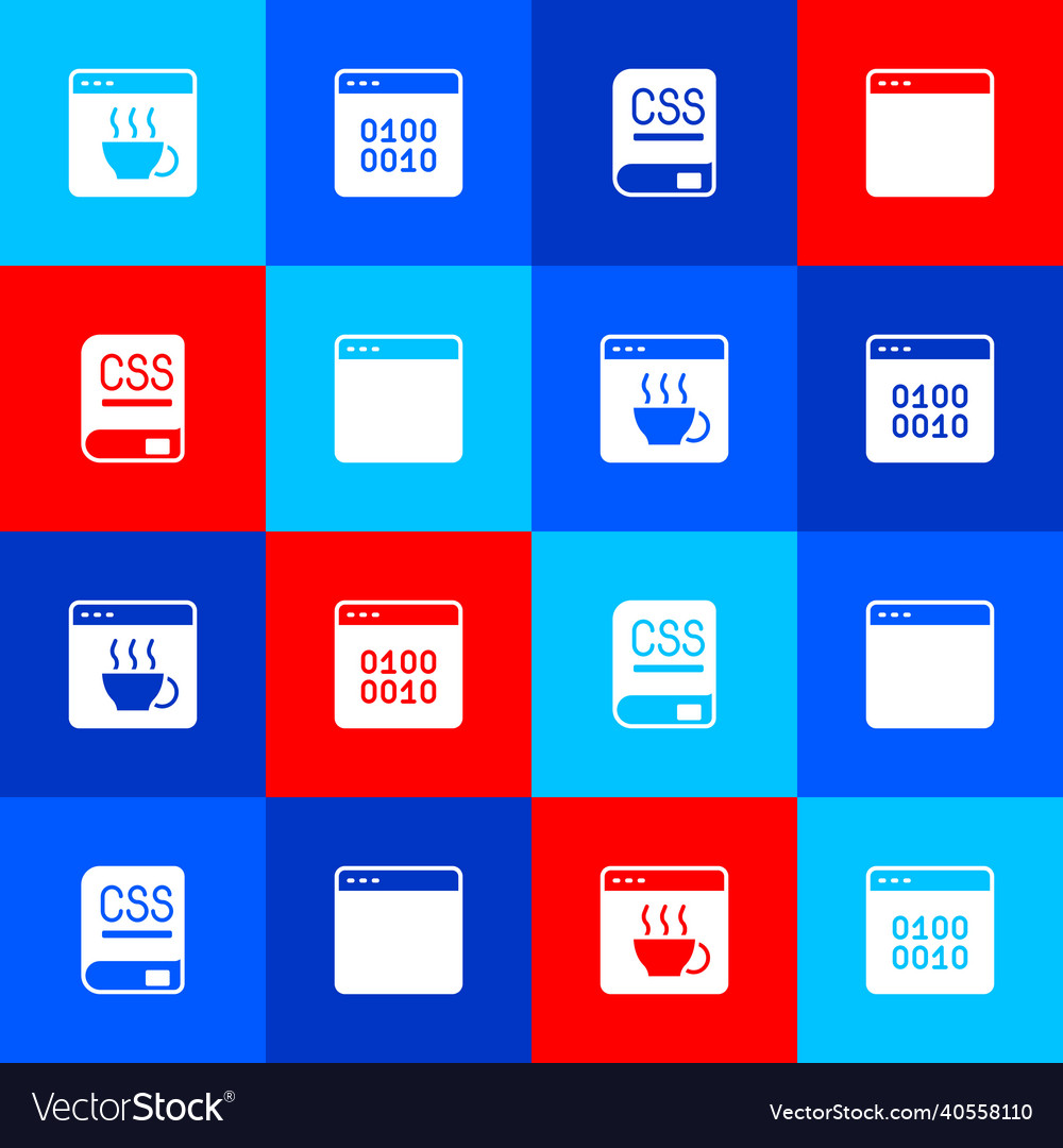 Software-Binärcode-Bücher für die Programmierung festlegen vector image Software-Binärcode-Bücher für die Programmierung festlegen