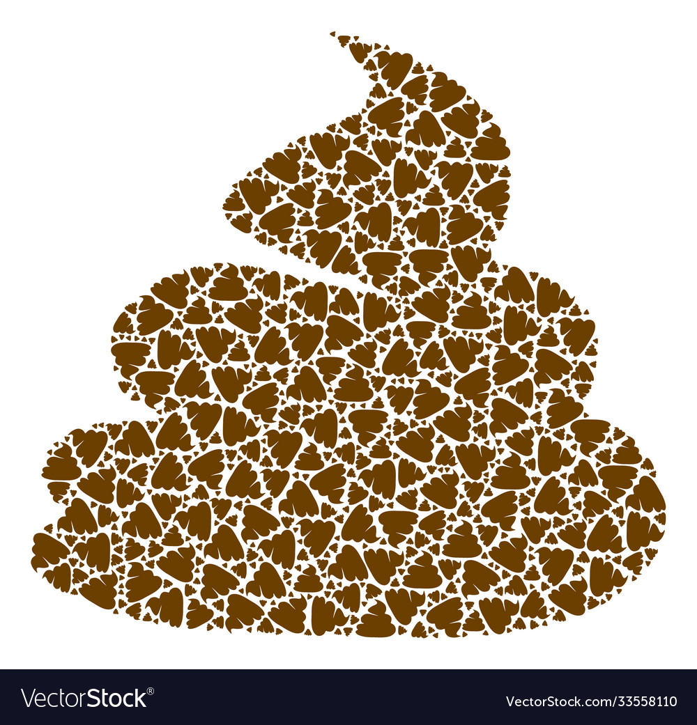 Shit mosaic self recursive icons vector image Shit mosaic self recursive icons