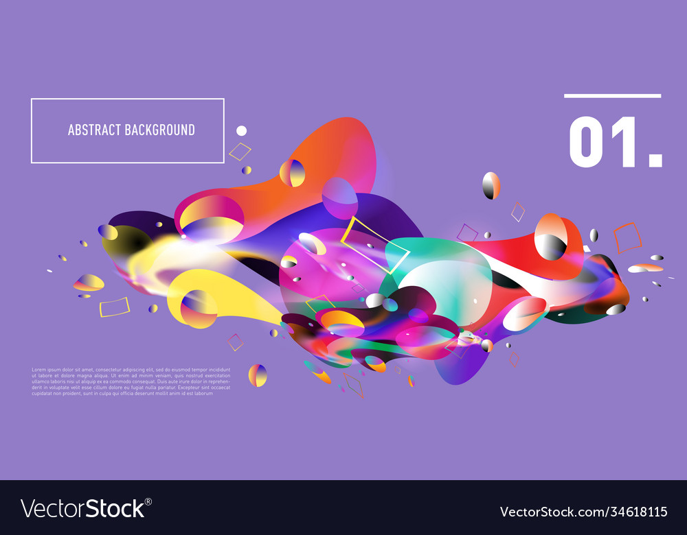 Colorful abstract fluid gradient pattern