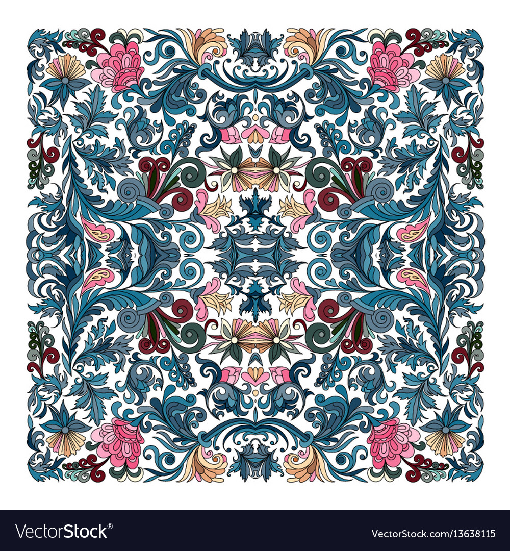 Floral Paisley Shawl Bandana