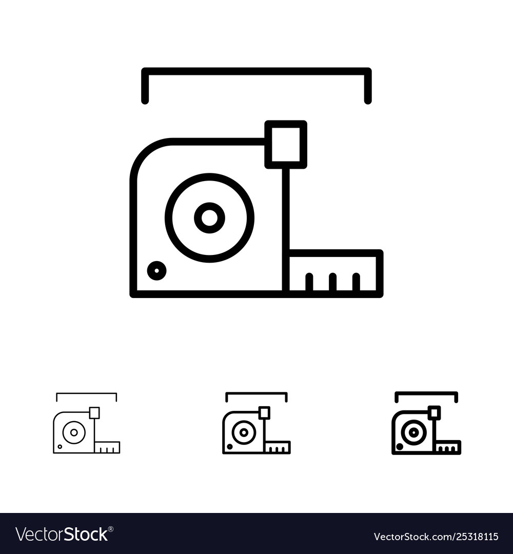 Measure measurement meter roulette ruler bold