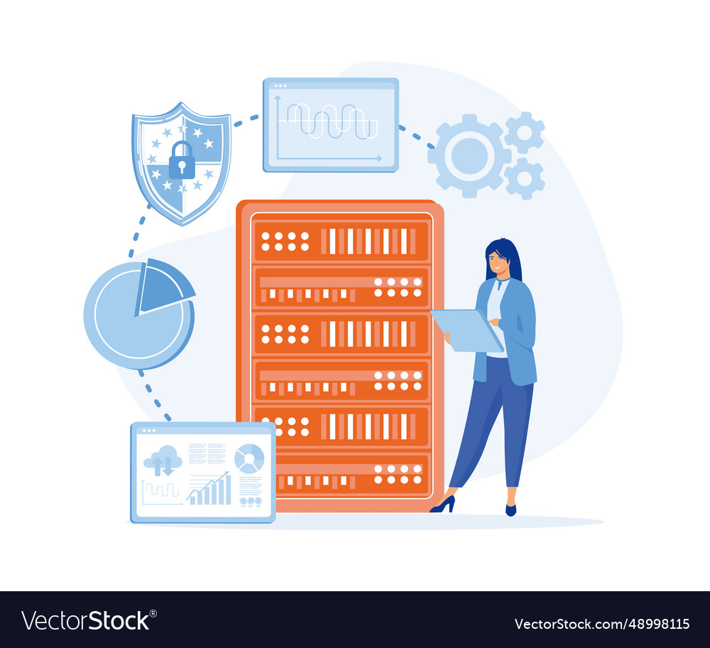 Server maintenance with monitoring tools managed