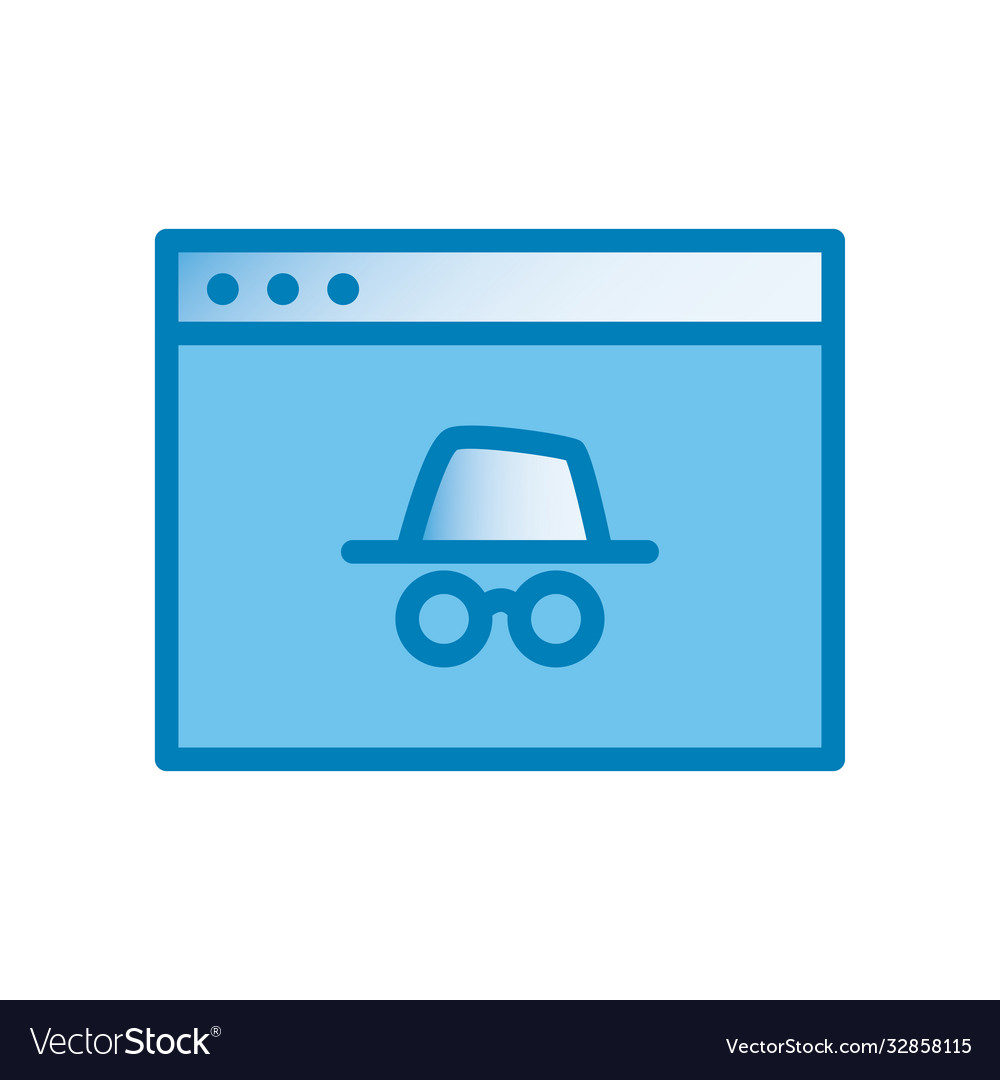 Unknown website page line and gradient style icon