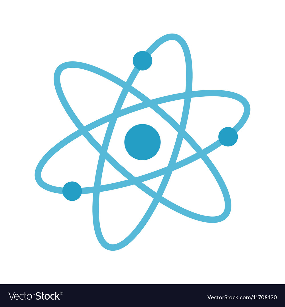 Atom molecule isolated icon