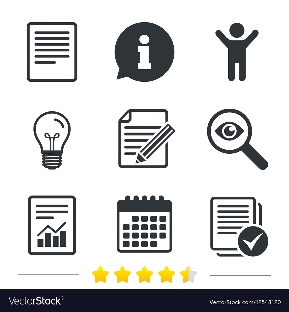 Dokument-Symbole Datei mit Diagramm und Checkbox