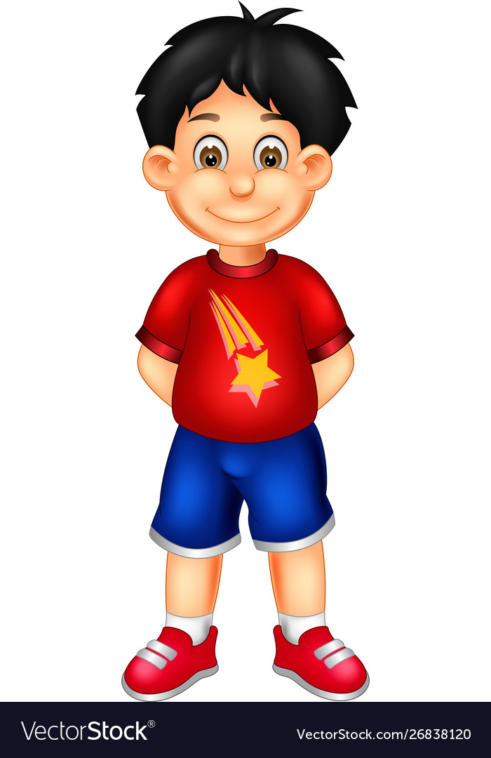 Cartoon Character Boy In Red 3d Render Stock Illustration, 47% OFF