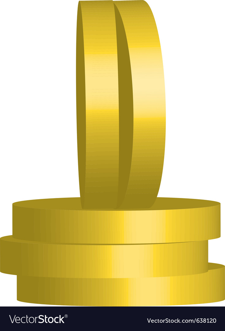 Gold coins Royalty Free Vector Image - VectorStock